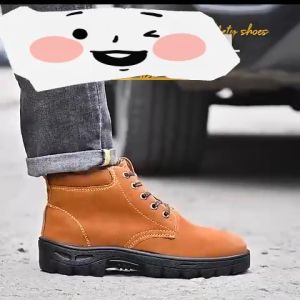 รองเท้าเซฟตี้หัวเหล็ก ป้องกันการเจาะ กันลื่น พื้นยางทนทาน ระบายอากาศ กันน้ำมัน ป้องกันระดับอุตสาหกรรม เหมาะสำหรับงานก่อสร้าง การผลิต และงานคลังสินค้า