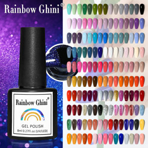 Rainbow Ghini 8ml 150 Colors Gel Nail Varnish Colorful Glitter SemiPermanant UV Gel Nail Polish Nails Supplies For Professionals