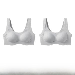 MiiOW | Wireless Backless Bra Womens Underwear Full Cup Gathered Lift Large Chest Illusory No Side Breast Reduction Anti-Sagging