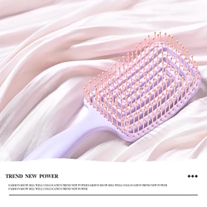 หวียกโคนผม แปรงหวีผม หวีถุงลมนิรภัย นวดหนังศีรษะ แบบยืดหยุ่น สําหรับจัดแต่งทรงผม Hair comb