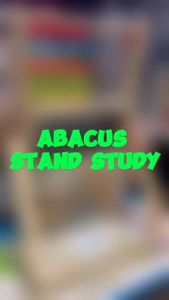 Hntob 39*21cm Wooden 2-Side Board Multi Functional Abacus Stand Study Montessori Toy Educational