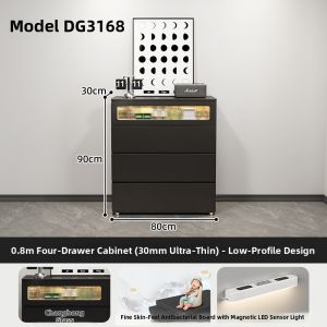 ZUNTONGGE | Modern Minimalist Thin Bedroom Storage Cabinet