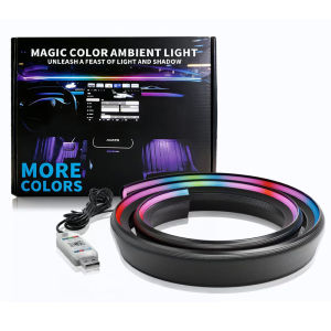 Front Windshield LED Interior Light 150CM RGB APP Control USB interface Remote Symphony Light General Tesla BMW Audi Volvo