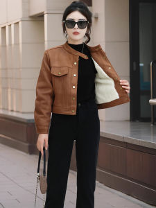 Fleece Thickened Suede Women Jacket Short