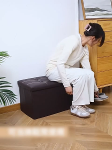 🚚จัดส่งทันที🚚กล่องเก็บของไซส์ใหญ่ โซฟาหนังพับได้ กันน้ำ คุณภาพดี เก็บได้หลายอย่างหนังpuกล่องเก็บของ