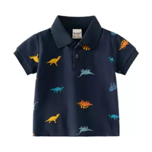 Áo Polo Dinosaur In Hình Mùa Hè Cho Bé Trai