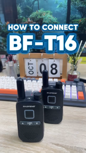 Baofeng T16 Mini Walkie-talkie Set of 2 UHF 400-480MHz 5W Portable Mini Two-Way Radio Type-C Charging
