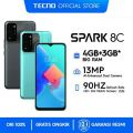 Hp Murah TECNO Spark 8C Ram 4+3/64GB 90 Hz High Refresh Rate 13MP AI Dual Garansi Resmi. 