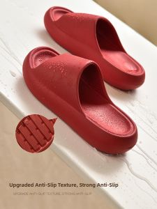 MONLEYTA | German 2025 New Wedding Slippers Summer Red Celebration Couple Wedding Shoes Bride High-End Sensation Simple Style EVA Upgraded Version
