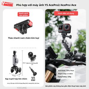 YOOCUANG | Đế Gắn Từ Nam Châm Nhanh Cho Máy Quay Hành Động