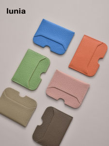 Mini Ultra-Thin Genuine Cowhide Credit Card Holder Multi-Card Slot Mens Wallet Ins Style Leather Billfold Card Case