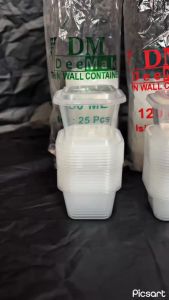 THINWALL DM/THINWALL SAOS SAMBAL UKURAN 120ML DAN 150ML BENTUK KOTAK ISI 25 SET