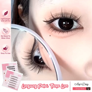 AMYS DIARY Bulu Mata Palsu Instan Langsung Pakai Tanpa Lem Individual Eyelashes Reusable Makeup