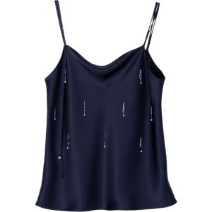 Stylish Halter Neck Beaded Vest