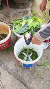 Hand Drill Transformed into Veggie Chopper Blade Holder Perfect for Chicken Duck Goose Feeding