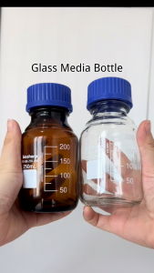 Lab Bottle Reagent Bottle Glass media bottle 2000ml clear amber colour lab use experiment