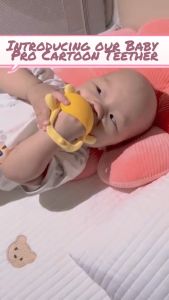 LILY & ADORA Baby antibacterial wristband rabbit silicone cone -shaped handmade jewelry toys without BPA non -toxic tie