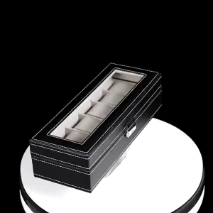 BUNDLE 2 Layer Jewelry Box Plus 6 Slots Leather  Watch Box Organizer Case Jewelry Storage