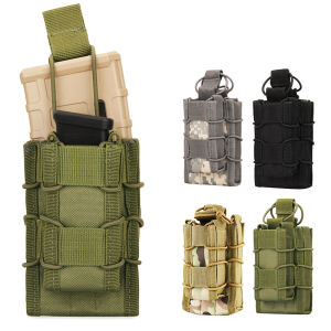 5.56 & 9mm Magazine Pouch AK AR M4 AR15 Double Magazine Bag Rifle Holster Pouch for Hunting CS Paintball