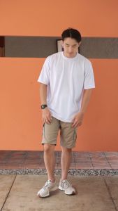 BAPIN Celana Cargo Pendek Trinity Pinggang Karet - Short Cargo Pants Army