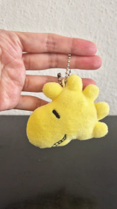 Woodstock with toothy grin hanging plush