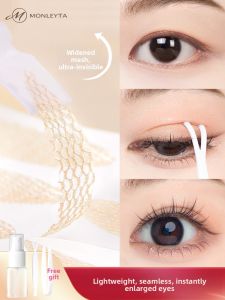 MONLEYTA | Natural Looking Double Eyelid Tape Lace Design Invisible Seamless For Men And Women Water Activated Easy To Apply Eye Beauty Tool