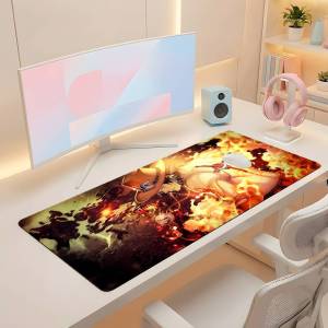 Bandai | One Piece Sanji Anime Gaming Mouse Pad Large Rubber Keyboard Desk Mat With 2MM Stitched Edge Design