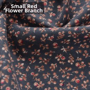 Cute Flower Patterned Cotton Flannel Autumn Winter Cloth