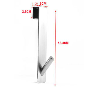 Stainless Steel Over Glass Door Shower Door Back Shower S-Shape Towel Hooks Bathroom Bathrobe Hanger Holder Rack