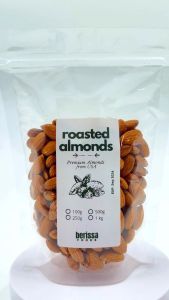 Roasted Almonds from USA - Unsalted - No Oil - Berissa Foods