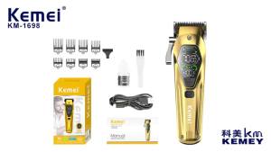 Kemei | Máy Cắt Tóc Chuyên Nghiệp Kemei KM-1698 9000RPM 10W Máy Cạo Râu Điện Có Thể Sạc Lại Nhiều Đầu Cắt Cho Nam Giới