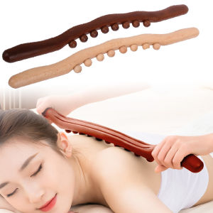 Wooden GuaSha Stick Beech Wood Therapy Back Shoulder Neck Waist Massage Tool Fat Burner Meridian Cellulite Scraper Body Slimming