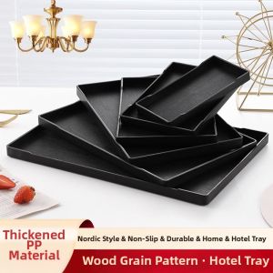Rectangular Melamine Tray for Storage of Cups Tea Sets and Toiletries