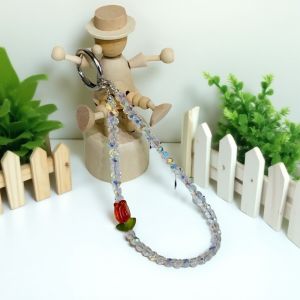 Vòng Tay Đeo Điện Thoại Di Động Pha Lê Tulip Đa Năng Phụ Kiện Túi Xách Khóa Móc Trang Trí Phụ Kiện Điện Thoại Di Động