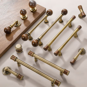 INNDUN | Retro New Chinese Style Brass Drawer Pull