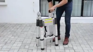 SUMINOE telescopic ladder portable ladder Folding hold ladder multifunctional folding straight ladder load-bearing 300KG
