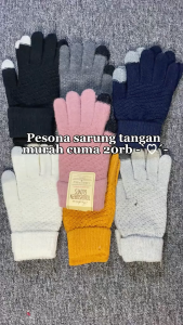 winter gloves sarung tangan musim dingin layar sentuh tebal tangan lembut