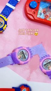 Jam Tangan Anak Karakter Digital Dengan Permainan Game/Gamebot