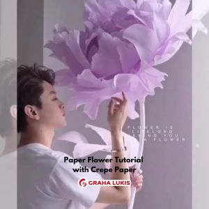 Crepe Paper 50x200cm - Gold / Silver / Pearl / Fluorescent