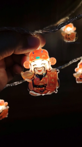 GOD OF FORTUNE CNY String Light 财神爷串灯 Lampu Lip Lap Light Decoration Chinese New Year Light 财富灯串 Fairy Light Waterproof