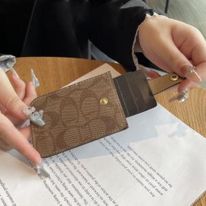 Ultra-Thin Leather Business Card Holder Womens Compact ID Document Storage Pouch Fashionable Small Wallet Synthetic Leather