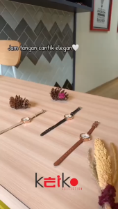 ALOY ANKL001 - Jam Tangan Casual Wanita Analog Kecil Dial Bulat Dengan Strap Pu Leather Korean Fashion