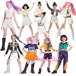 Huntrix Golden KPDH KDPop Rumi Mira Zoey Cosplay Costume Kids Girls Birthday Party Halloween Stage Performance Clothes