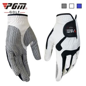 PGM Golf Gloves for Men Microfiber Breathable Comfortable Cloth Men Hand Glove with Sweat Vents Anti-slip Particles ST017
