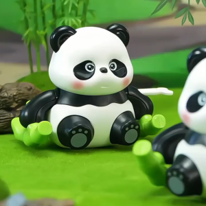 Habibi Mainan Bayi Panda Wind-Up Berguling Somersault & Berjalan Latihan Tummy Time & Merangkak Edukasi Motorik Anak Toys