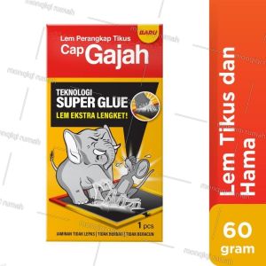 Lem Tikus CAP GAJAH: Papan Perangkap & Jebakan Tikus Efektif