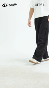 UNIFIT Mens Paneled Wide Leg Sweatpants Streetwear Baggy Lounge Pants UFP811