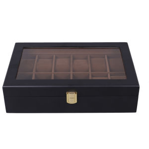 WellZone High Quality 6/10/12 Slots Handmade Luxury Wooden Watch Box Luxury Wooden Watch Display Box Watch Packaging