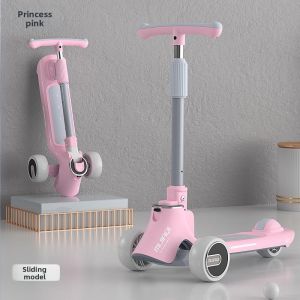 LIWAN | Adjustable For Kids Aged 2-8 Scooter With Lights Music Braking System