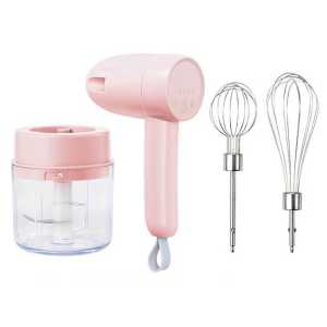 Blender Listrik Mixer 2in1 Makanan Nirkabel Pengocok Telur Otomatis Mixer Adonan Krim Pengocok  Mini